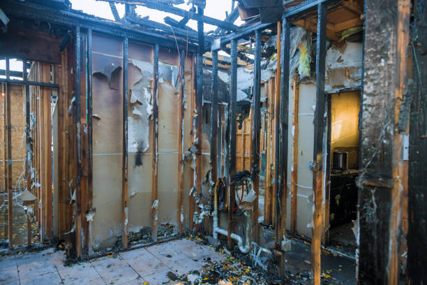Professional Fire Damage Removal technician working in Fairmount, NY